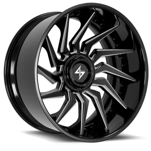 Sentali – BFX4 – Black – 24″x12″ -44mm – Summer Wheels – SBFX41241261442